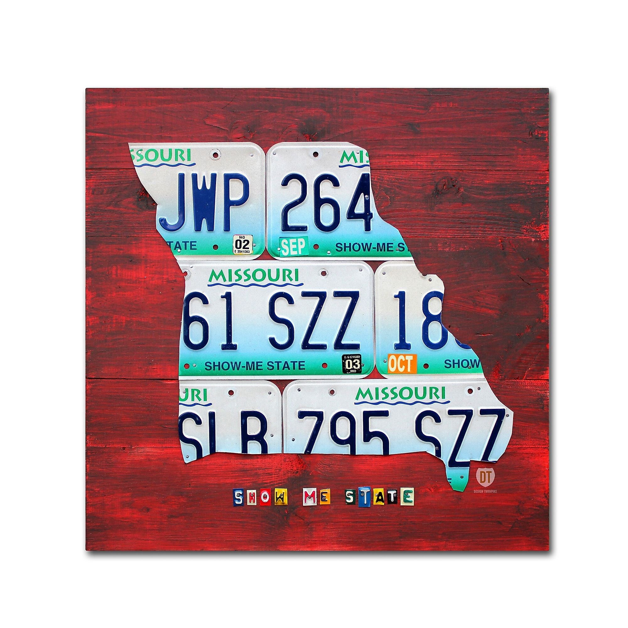 Trademark Fine Art ''Missouri'' by Design Turnpike 18" x 18" Canvas Art (ALI1276-C1818GG)