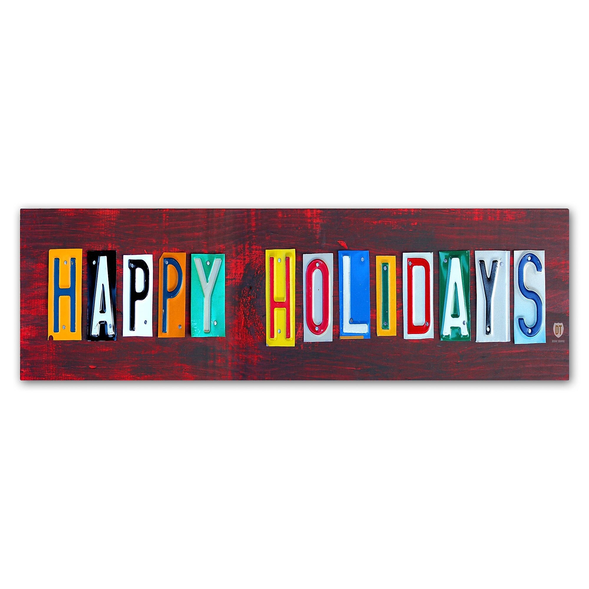 Trademark Fine Art ''Happy Holidays'' by Design Turnpike 16" x 47" Canvas Art (ALI1278-C1647GG)