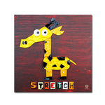 Trademark Fine Art ''Grunt The Hippo'' by Design Turnpike 35" x 35" Canvas Art (ALI1280-C3535GG)