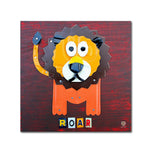 Trademark Fine Art ''Roar The Lion'' by Design Turnpike 35" x 35" Canvas Art (ALI1281-C3535GG)