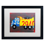 Trademark Fine Art ''Dump Truck'' by Design Turnpike 16" x 20" White Matted Black Frame (ALI1288-B1620MF)