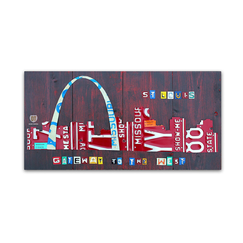 Trademark Fine Art ''St. Louis Skyline'' by Design Turnpike 16" x 32" Canvas Art (ALI1292-C1632GG)