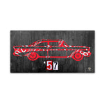 Trademark Fine Art ''57 Chevy License Plate Art'' by Design Turnpike 10" x 19" Canvas Art (ALI1299-C1019GG)