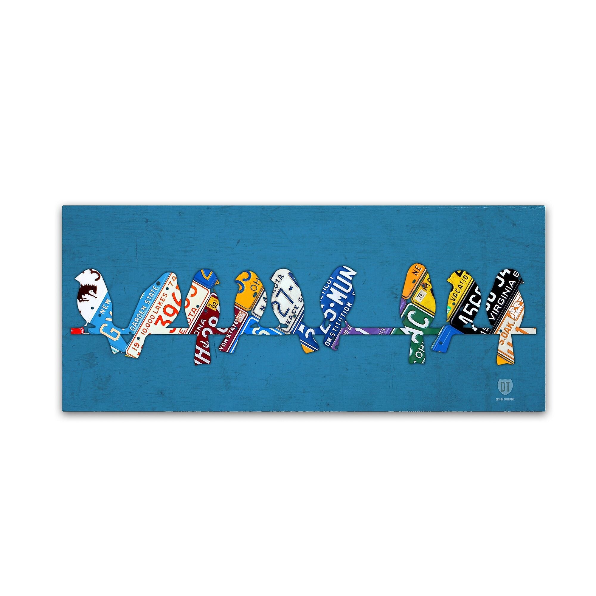 Trademark Fine Art ''Birds on a Wire'' by Design Turnpike 20" x 47" Canvas Art (ALI1301-C2047GG)