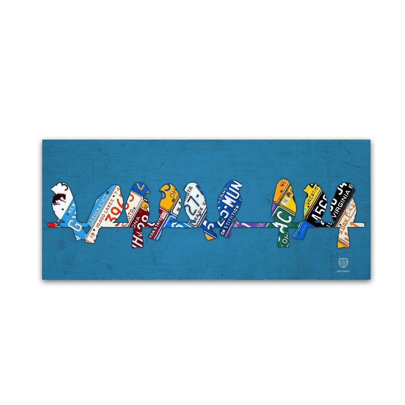 Trademark Fine Art ''Birds on a Wire'' by Design Turnpike 20" x 47" Canvas Art (ALI1301-C2047GG)