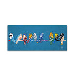 Trademark Fine Art ''Birds on a Wire'' by Design Turnpike 10" x 24" Canvas Art (ALI1301-C1024GG)