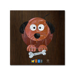 Trademark Fine Art ''Woof The Dog'' by Design Turnpike 24" x 24" Canvas Art (ALI1305-C2424GG)