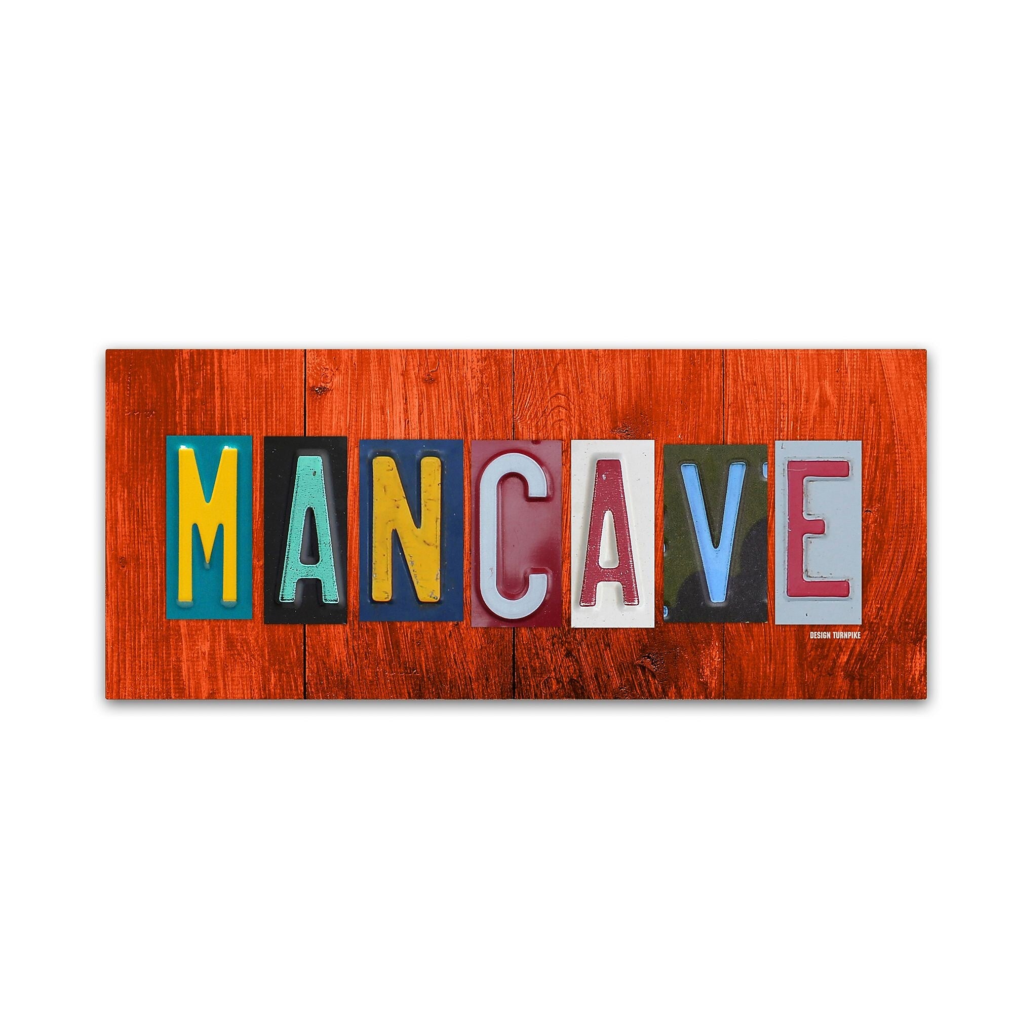 Trademark Fine Art ''Man Cave'' by Design Turnpike 20" x 47" Canvas Art (ALI1309-C2047GG)
