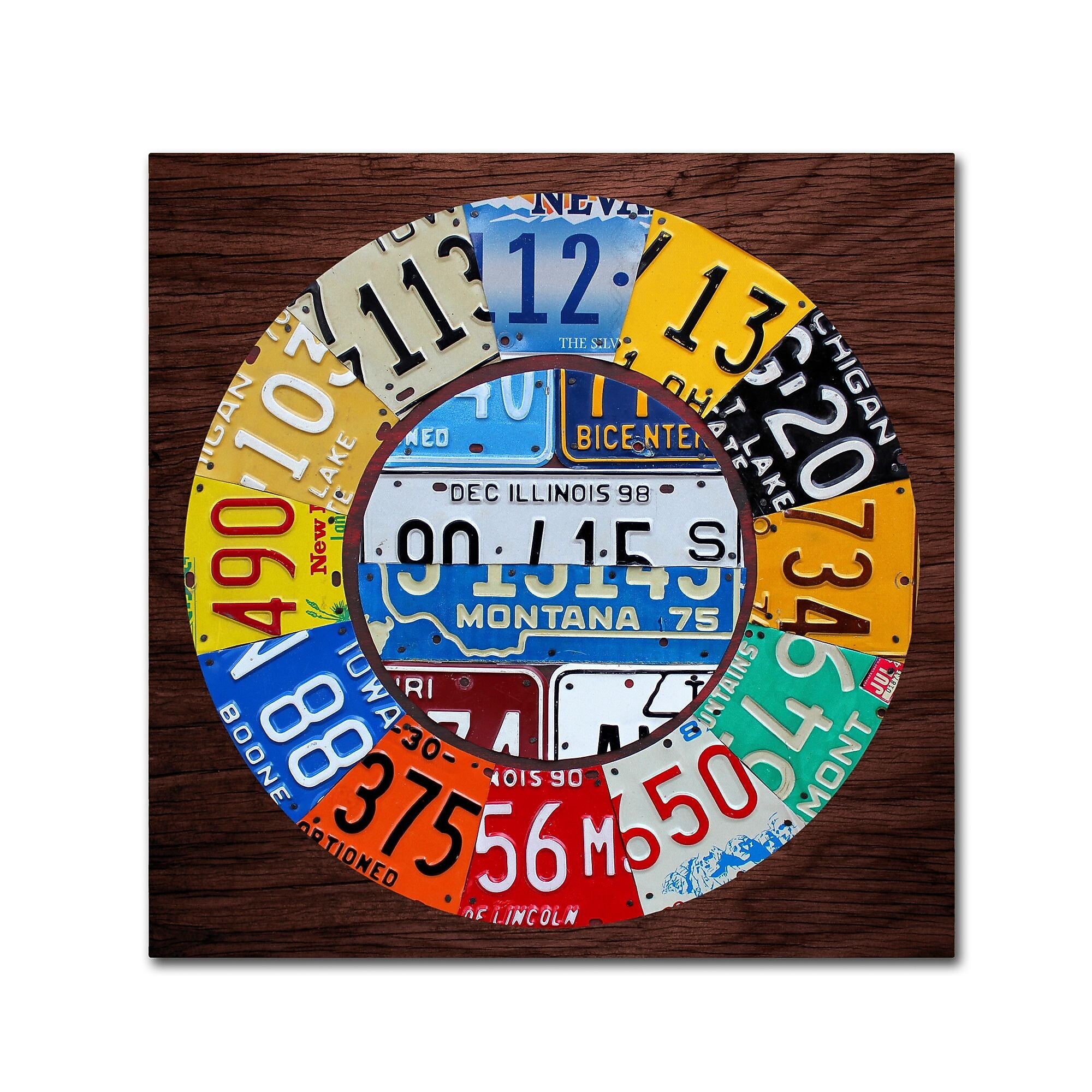Trademark Fine Art ''Clock Square'' by Design Turnpike 24" x 24" Canvas Art (ALI1312-C2424GG)