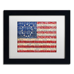 Trademark Fine Art ''Betsy Ross Flag'' by Design Turnpike 11" x 14" White Matted Black Frame (ALI1313-B1114MF)