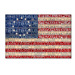Trademark Fine Art ''Betsy Ross Flag'' by Design Turnpike 12" x 19" Canvas Art (ALI1313-C1219GG)