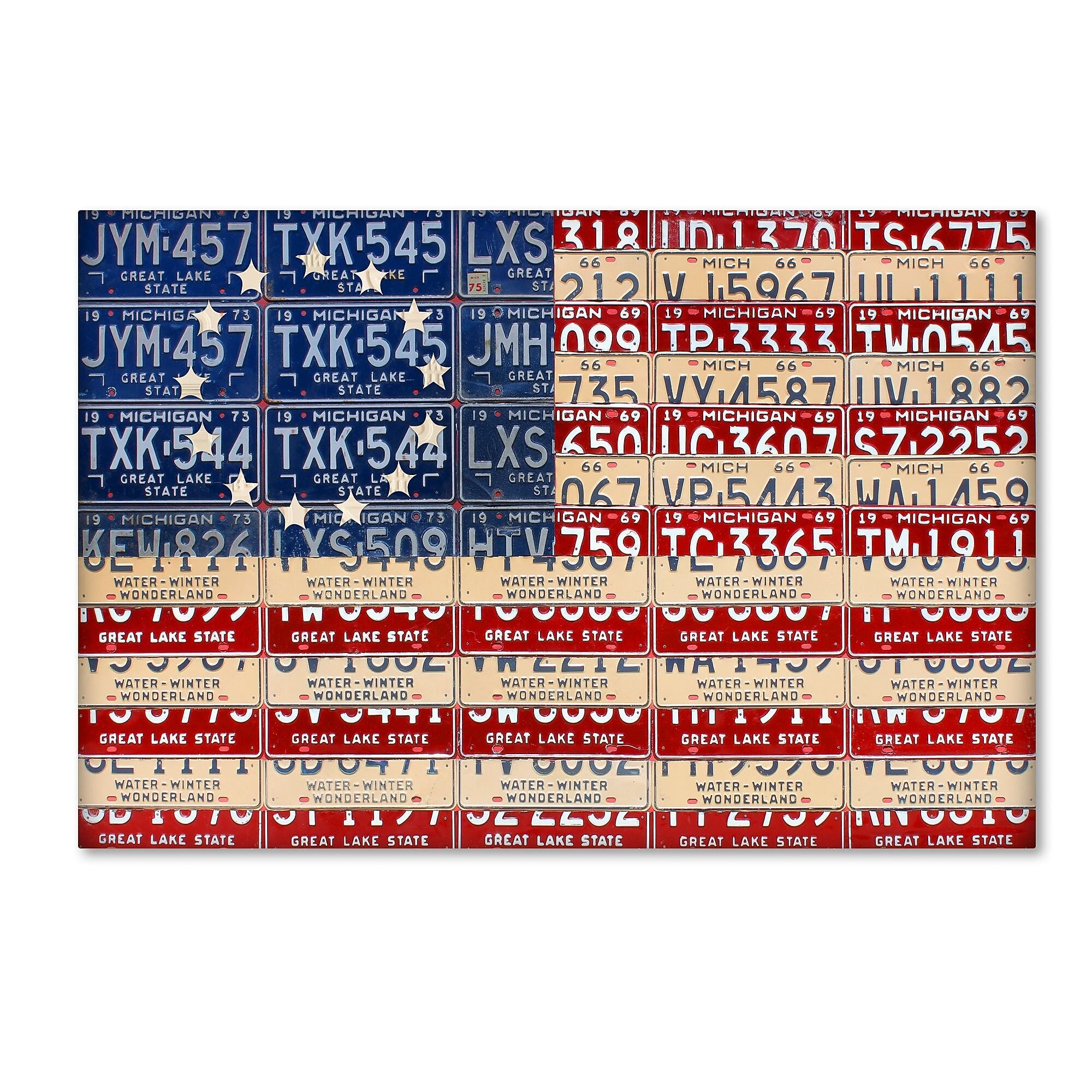 Trademark Fine Art ''Betsy Ross Flag'' by Design Turnpike 16" x 24" Canvas Art (ALI1313-C1624GG)