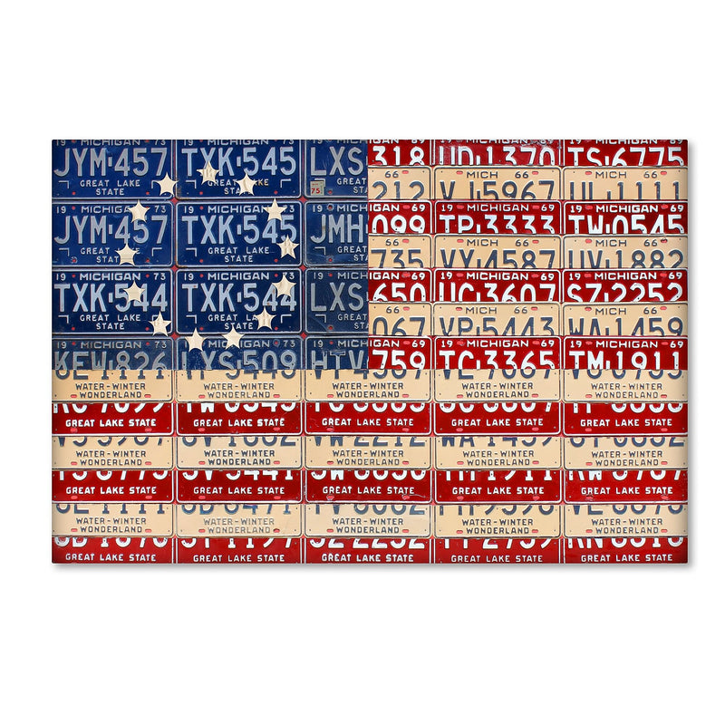 Trademark Fine Art ''Betsy Ross Flag'' by Design Turnpike 16" x 24" Canvas Art (ALI1313-C1624GG)