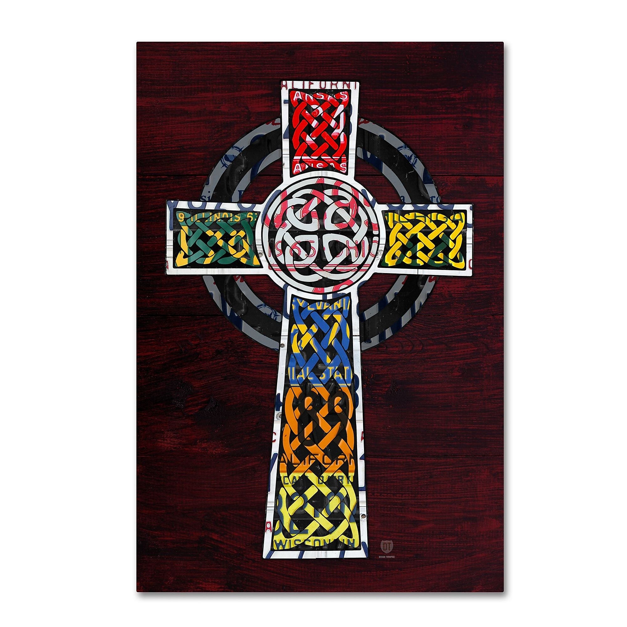 Trademark Fine Art ''Celtic Cross'' by Design Turnpike 16" x 24" Canvas Art (ALI1315-C1624GG)