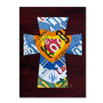 Trademark Fine Art ''Heart Cross'' by Design Turnpike 35" x 47" Canvas Art (ALI1316-C3547GG)