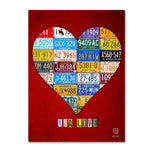 Trademark Fine Art ''Heart'' by Design Turnpike 35" x 47" Canvas Art (ALI1317-C3547GG)