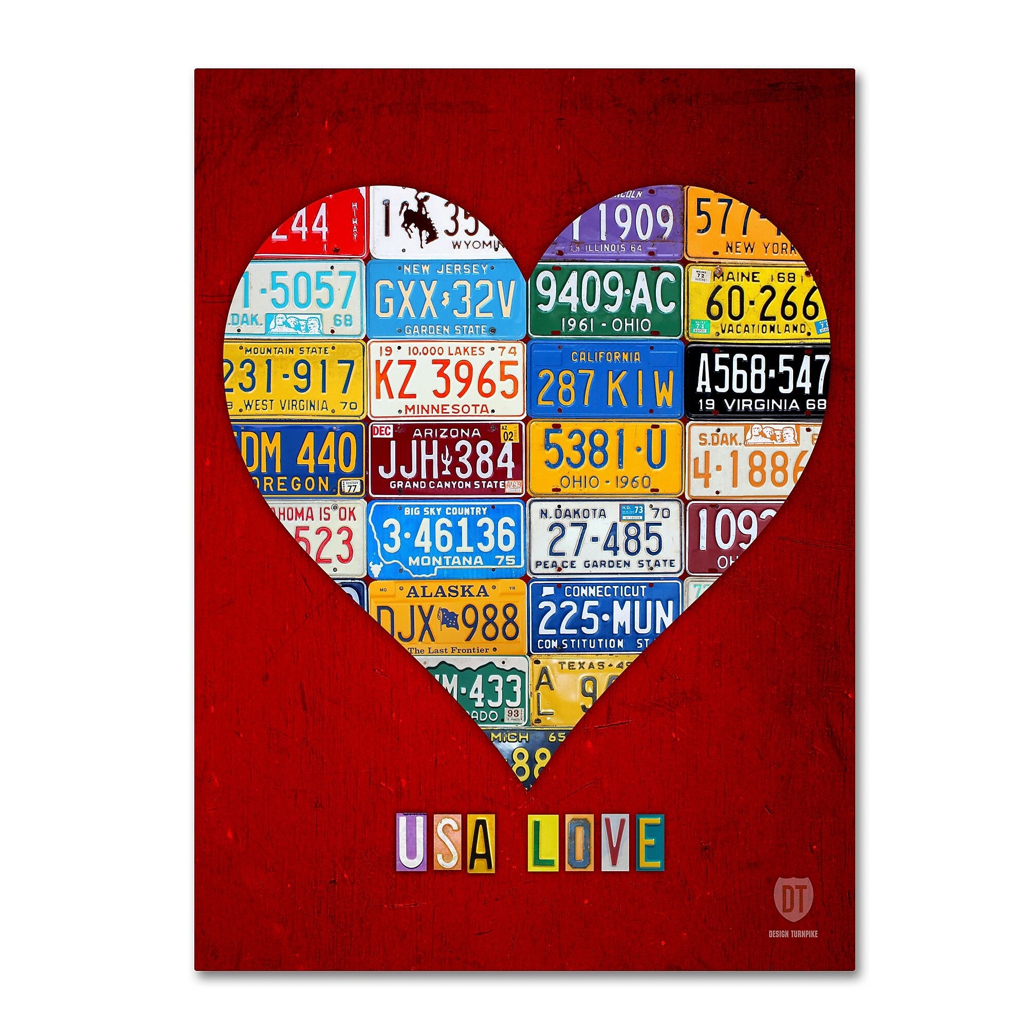 Trademark Fine Art ''Heart'' by Design Turnpike 35" x 47" Canvas Art (ALI1317-C3547GG)