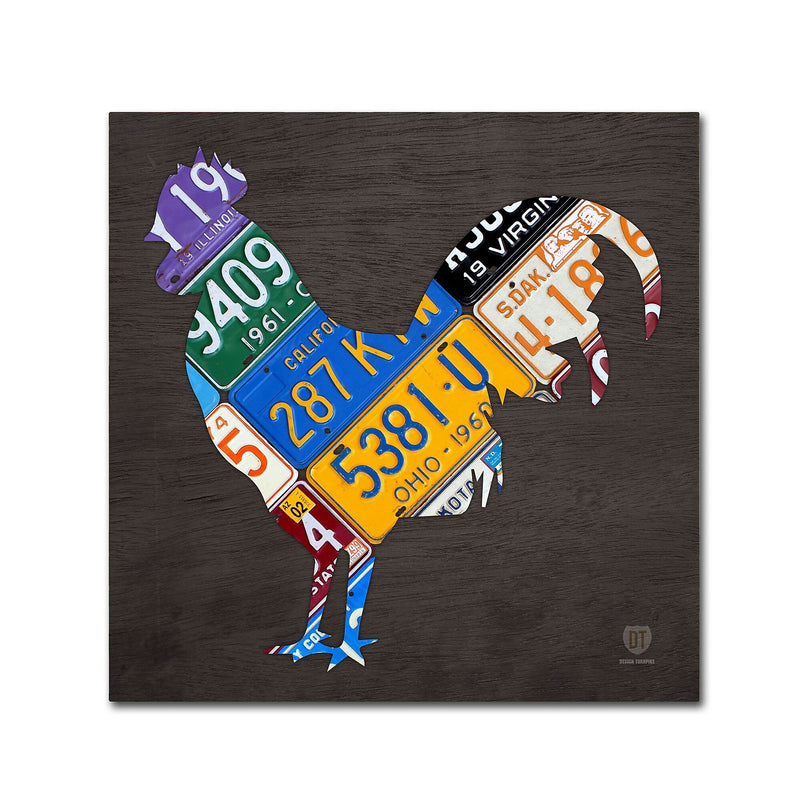 Trademark Fine Art ''Rooster'' by Design Turnpike 35" x 35" Canvas Art (ALI1318-C3535GG)