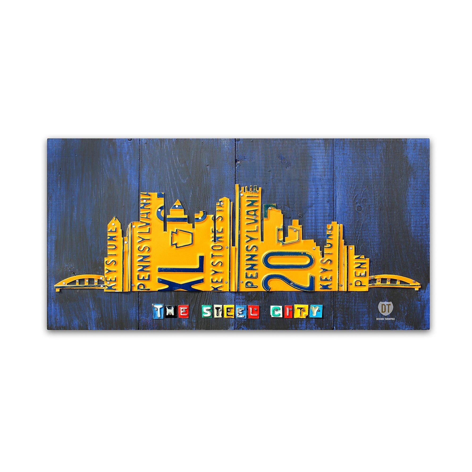 Trademark Fine Art ''Pittsburgh Skyline'' by Design Turnpike 16" x 32" Canvas Art (ALI1322-C1632GG)
