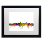 Trademark Fine Art ''Washington DC Skyline II'' by Michael Tompsett 16" x 20" White Matted Black Frame (MT0553-B1620MF)
