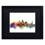 Trademark Fine Art ''New Orleans Louisiana Skyline'' by Michael Tompsett 16" x 20" Black Frame (MT0571-B1620BMF)