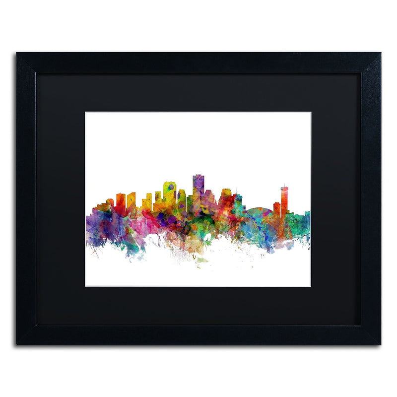 Trademark Fine Art ''New Orleans Louisiana Skyline'' by Michael Tompsett 16" x 20" Black Frame (MT0571-B1620BMF)