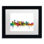 Trademark Fine Art ''Phoenix Arizona Skyline'' by Michael Tompsett 11" x 14" White Matted Black Frame (MT0587-B1114MF)
