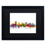 Trademark Fine Art ''salt Lake City Skyline'' by Michael Tompsett 16" x 20"  Black Frame (MT0589-B1620BMF)