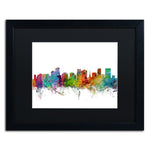 Trademark Fine Art ''Orlando Florida Skyline'' by Michael Tompsett 16" x 20"  Black Frame (MT0596-B1620BMF)