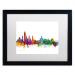 Trademark Fine Art ''Albany New York Skyline'' by Michael Tompsett 16" x 20"  Black Frame (MT0599-B1620MF)