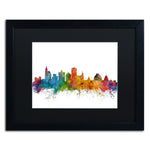 Trademark Fine Art ''Jackson Mississippi Skyline'' by Michael Tompsett 16" x 20" Black Frame (MT0601-B1620BMF)