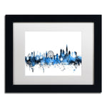 Trademark Fine Art ''London England Skyline'' by Michael Tompsett 11" x 14" White Matted Black Frame (MT0613-B1114MF)