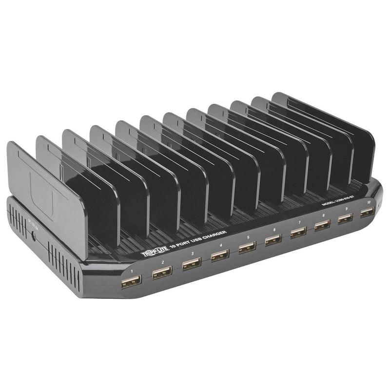 Tripp Lite USB-A Charging Station for Tablets, iPhone, iPads, Laptops, Black (U280-010-ST)