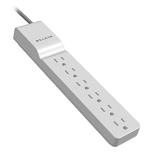 Belkin 6-Outlet Home/Office Surge Protector, 10' Cord, 720 Joules, White (BE106000-10)