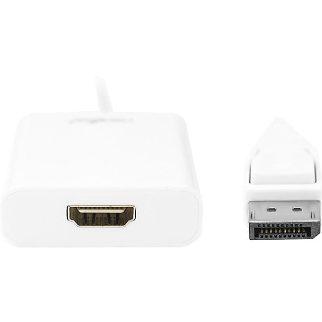 Rocstor (Y10A101-W1) DisplayPort/HDMI Male/Female Digital Audio/Video Adapter, White