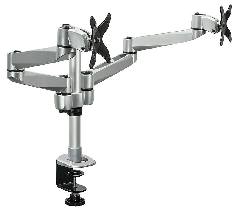 Mount-It! Modular Desk Mount Adjustable Monitor Arm, Up to 27" Monitors, Gray/Silver (MI-43116)