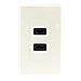 4XEM 2-Outlet Female HDMI Wall Plate, White