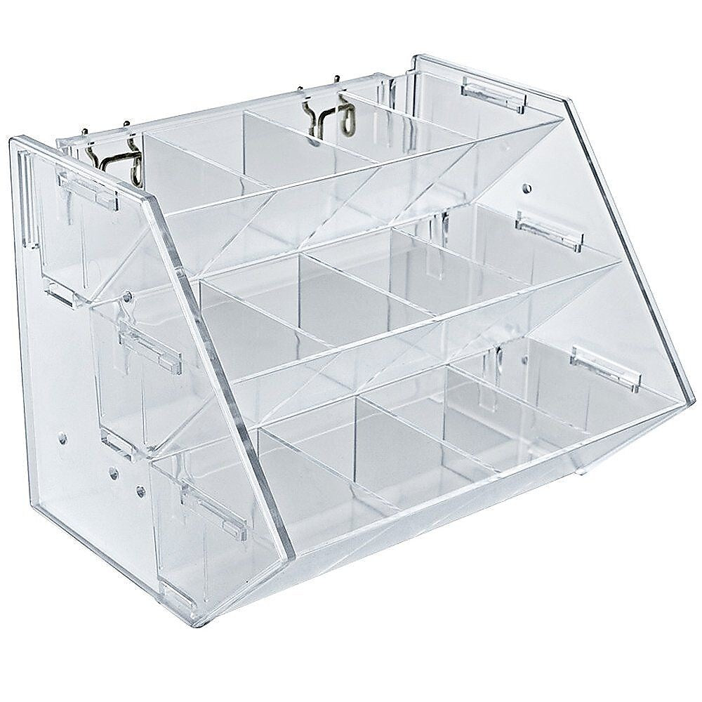 Azar Displays 9" x 11 1/4" Pegboard Trays, Clear (223012)