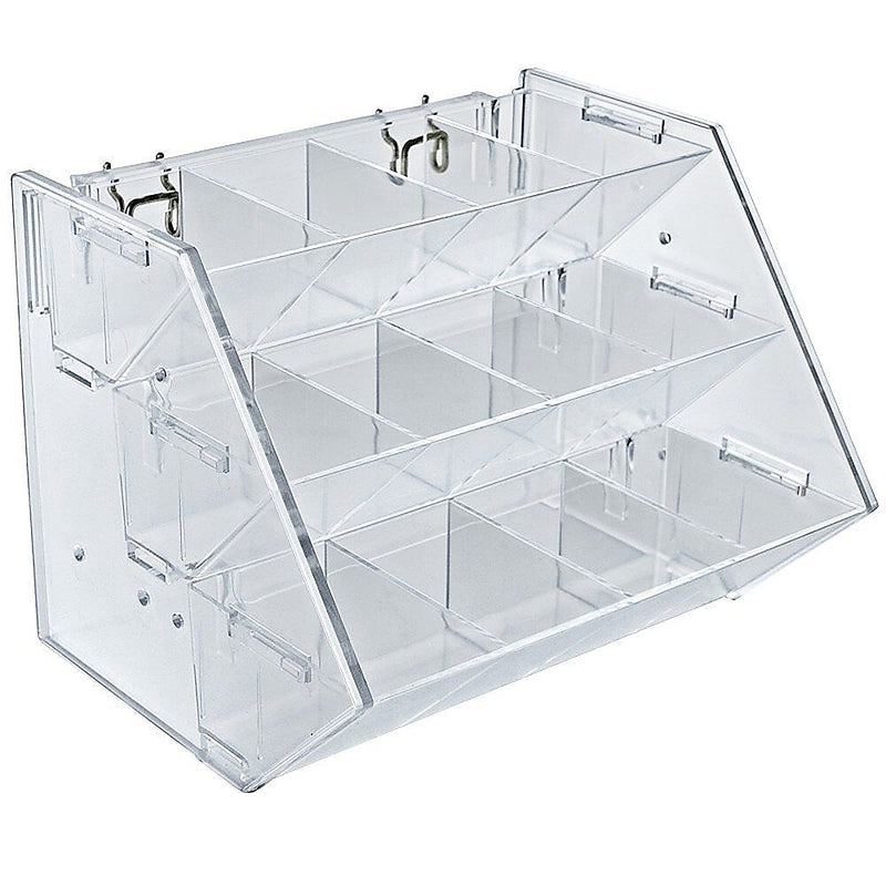Azar Displays 9" x 11 1/4" Pegboard Trays, Clear (223012)