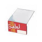 Azar Sign Holder, 5.5" x 3.5", Horizontal, Table Top, Clear, Acrylic, 10/Pack (142701)