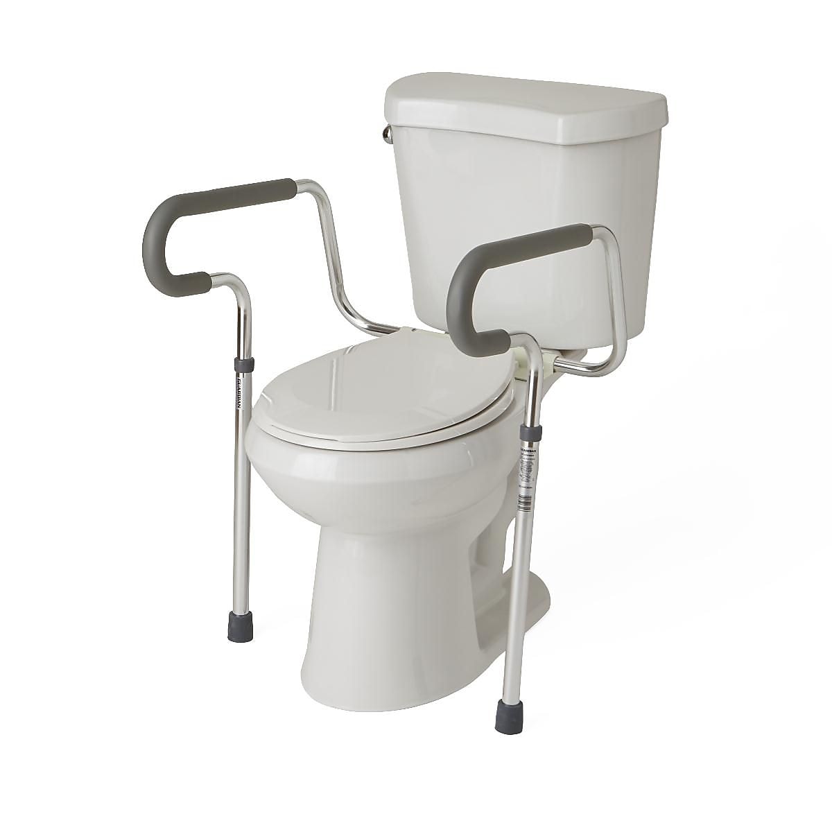 Medline Guardian Toilet Safety Rails, 300lb Capacity (MDS86100RF)    (MDS86100RF)