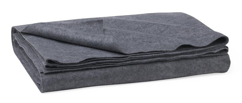 Medline Polyester/Cellulose Emergency Blankets, Gray, 80" L x 40" W, 10/Pack