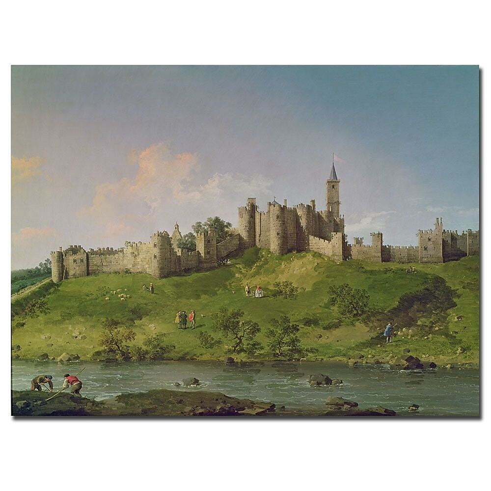 Trademark Global Canatello "Alnwick Castle" Canvas Art, 18" x 24"