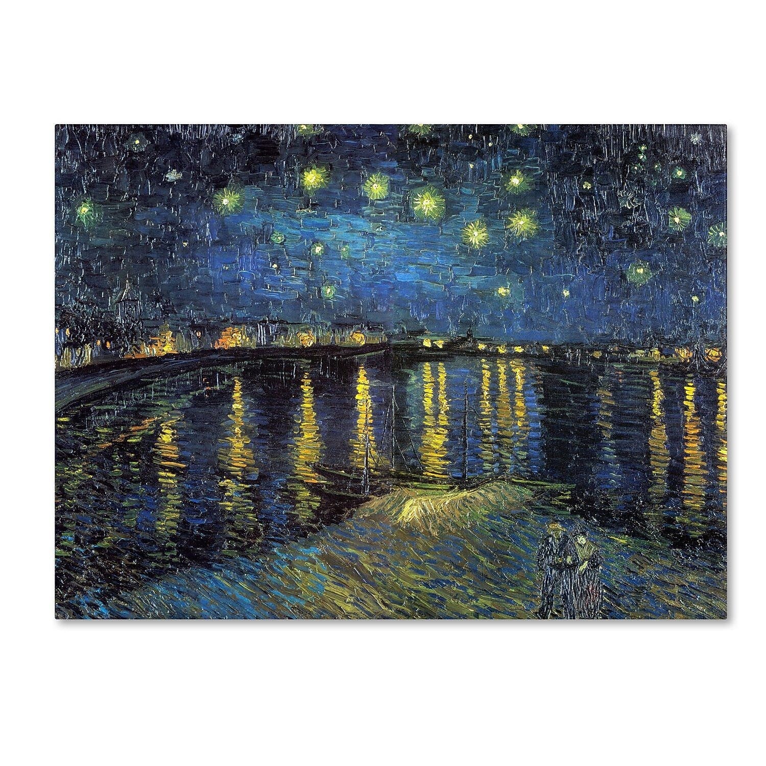 Trademark Global Vincent van Gogh "A Starry Night Over the Rhone" Canvas Art, 24" x 32"