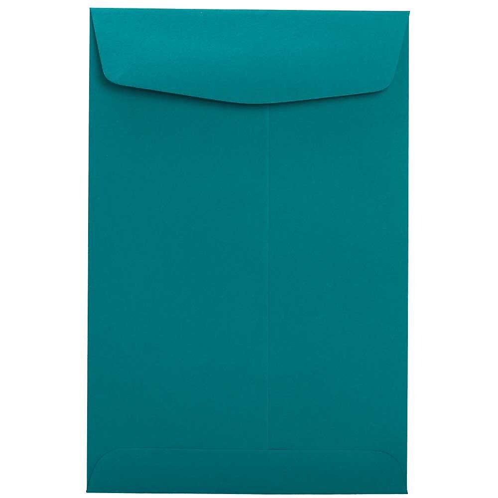 LUX 9" x 12" 70lbs. Open End Envelopes, Teal Blue, 50/Pack