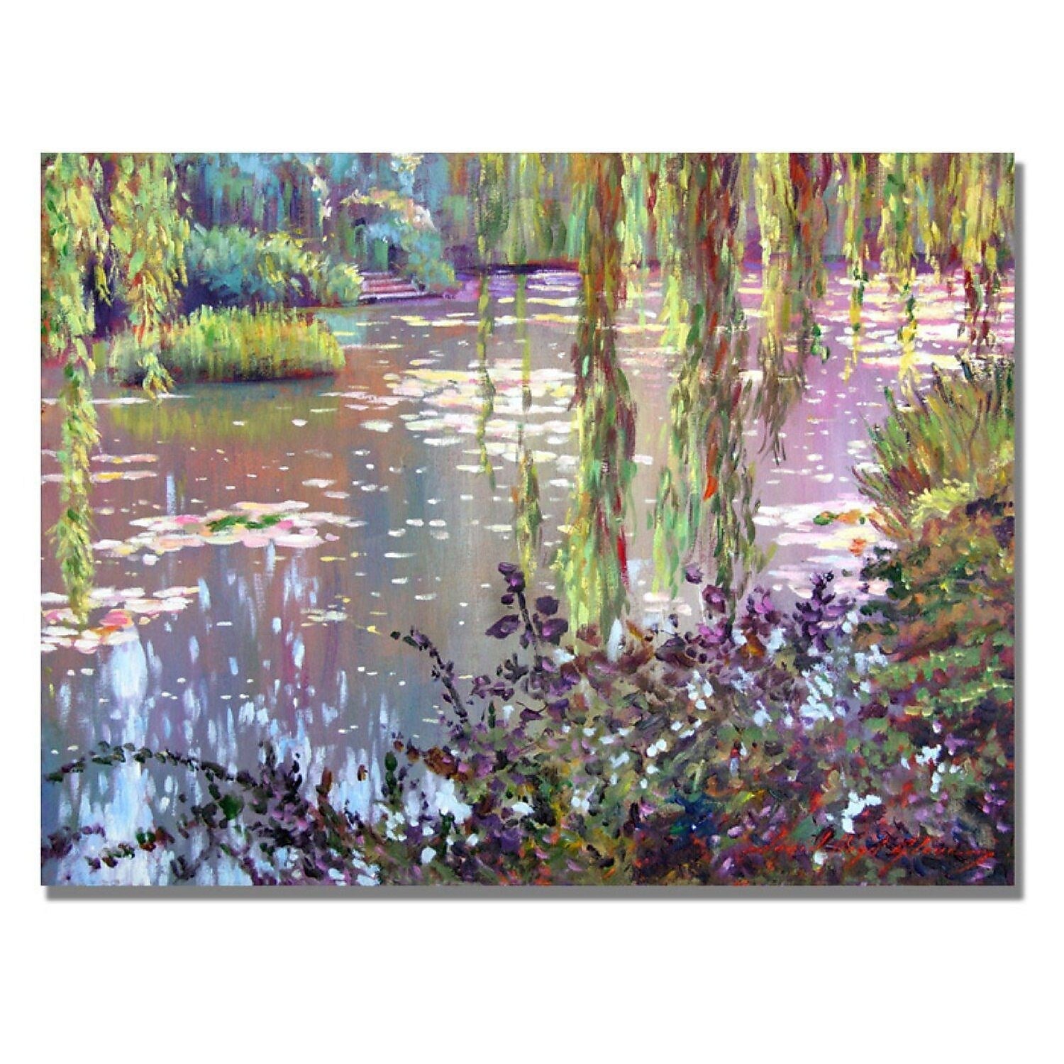 Trademark Fine Art 'Homage to Monet' 35" x 47" Canvas Art