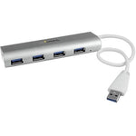 StarTech ST43004UA 4-Port USB 3.0 Hub, Silver