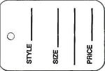 Nahanco 1 7/8" Suggested Retail Price Tag, White, 1000/Carton (T5S)