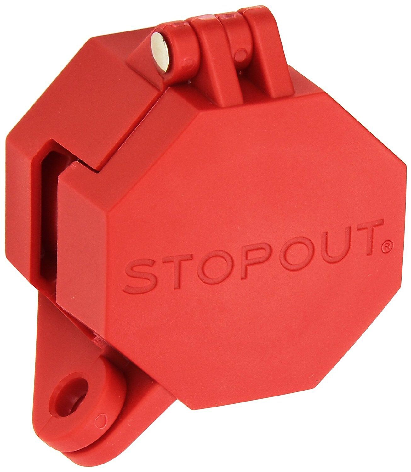 Accuform STOPOUT Trailer Lock Glad Hand Lockout For Trailer Emergency Brake Air Lines, Red (KDD477)