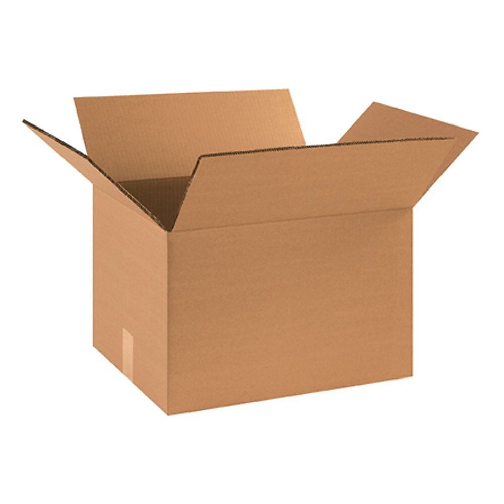18" x 14" x 12" Shipping Boxes, 48 ECT, Brown, 15/Bundle (HD181412DW)